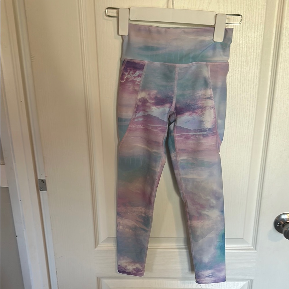 Kids Pastel Tie-Dye Leggings